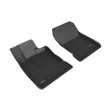 All-Weather Custom-Fit Floor Mats for Toyota / Subaru Gr86 / Brz 2022-2025 with Non-Slip Backing - Black - 1st Row