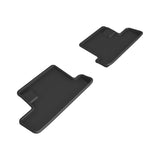 All-Weather Custom-Fit Floor Mats for Toyota / Subaru Gr86 / Brz 2022-2025 with Non-Slip Backing - Black - 2nd Row