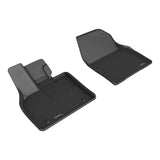 All-Weather Custom-Fit Floor Mats for Toyota Bz4X 2023-2024 with Non-Slip Backing - Black - 1st Row