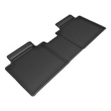 All-Weather Custom-Fit Floor Mats for Toyota Bz4X 2023-2024 with Non-Slip Backing - Black - 2nd Row