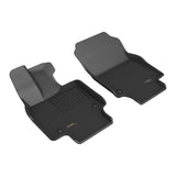 All-Weather Custom-Fit Floor Mats for Toyota Crown 2023-2025 with Non-Slip Backing - Black - 1st Row