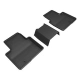 All-Weather Custom-Fit Floor Mats for Toyota Crown 2023-2025 with Non-Slip Backing - Black - 2nd Row