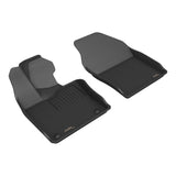 All-Weather Custom-Fit Floor Mats for Toyota Prius 2023-2024 with Non-Slip Backing - Black - 1st Row