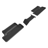 All-Weather Custom-Fit Floor Mats for Toyota Tacoma Xtracab 2024-2024 with Non-Slip Backing - Black - 2nd Row