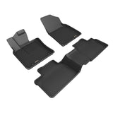 All-Weather Custom-Fit Floor Mats for Toyota Camry Hybrid 2025-2025 with Non-Slip Backing - Black - 1st Row 2nd Row