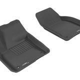 All-Weather Custom-Fit Floor Mats for Volvo C30 2007-2013 with Non-Slip Backing - Black - 1st Row
