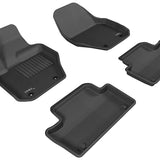 All-Weather Custom-Fit Floor Mats for Volvo Xc60 2010-2017 with Non-Slip Backing - Black - 1st Row 2nd Row
