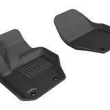 All-Weather Custom-Fit Floor Mats for Volvo Xc60/S60/V60 2010-2018 with Non-Slip Backing - Black - 1st Row