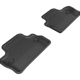 All-Weather Custom-Fit Floor Mats for Volvo S60/V60 2011-2018 with Non-Slip Backing - Black - 2nd Row