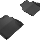All-Weather Custom-Fit Floor Mats for Volvo S90/ V90 2017-2025 with Non-Slip Backing - Black - 2nd Row