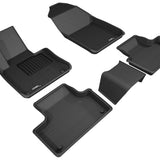 All-Weather Custom-Fit Floor Mats for Volvo Xc60 T5/ Xc60 T6 2018-2025 with Non-Slip Backing - Black - 1st Row 2nd Row