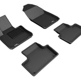 All-Weather Custom-Fit Floor Mats for Volvo Xc60 T8 Twin Engine 2018-2025 with Non-Slip Backing - Black - 1st Row 2nd Row