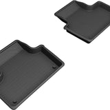 All-Weather Custom-Fit Floor Mats for Volvo Xc60 T8 Twin Engine 2018-2025 with Non-Slip Backing - Black - 2nd Row