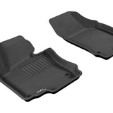 All-Weather Custom-Fit Floor Mats for Volkswagen Jetta 2005-2013 with Non-Slip Backing - Black - 1st Row