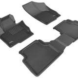 All-Weather Custom-Fit Floor Mats for Volkswagen Tiguan/ Tiguan Limited 2009-2019 with Non-Slip Backing - Black - 1st Row 2nd Row
