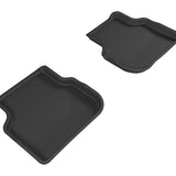 All-Weather Custom-Fit Floor Mats for Volkswagen Jetta Sedan 2011-2018 with Non-Slip Backing - Black - 2nd Row