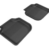 All-Weather Custom-Fit Floor Mats for Volkswagen Passat 2012-2019 with Non-Slip Backing - Black - 2nd Row