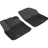 All-Weather Custom-Fit Floor Mats for Volkswagen Atlas 2018-2025 with Non-Slip Backing - Black - 1st Row