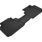 All-Weather Custom-Fit Floor Mats for Volkswagen Atlas / Atlas Cross Sport 2018-2025 with Non-Slip Backing - Black - 2nd Row