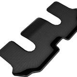 All-Weather Custom-Fit Floor Mats for Volkswagen Atlas 6-Seat 2018-2025 with Non-Slip Backing - Black - 3rd Row
