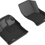 All-Weather Custom-Fit Floor Mats for Volkswagen Jetta 2019-2025 with Non-Slip Backing - Black - 1st Row
