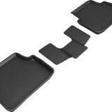 All-Weather Custom-Fit Floor Mats for Volkswagen Jetta 2019-2025 with Non-Slip Backing - Black - 2nd Row