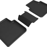 All-Weather Custom-Fit Floor Mats for Volkswagen Tiguan 2018-2024 with Non-Slip Backing - Black - 2nd Row