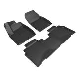 All-Weather Custom-Fit Floor Mats for Cadillac Lyriq 2023-2025 with Non-Slip Backing - Black - 1st Row 2nd Row