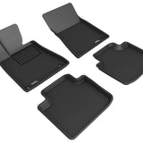 All-Weather Custom-Fit Floor Mats for Lexus Gs 2006-2011 with Non-Slip Backing - Black - 1st Row 2nd Row