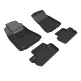 All-Weather Custom-Fit Floor Mats for Lexus Is250C/350C 2009-2015 with Non-Slip Backing - Black - 1st Row 2nd Row