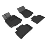 All-Weather Custom-Fit Floor Mats for Lexus Ls460 2013-2017 with Non-Slip Backing - Black - 1st Row 2nd Row