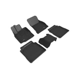 All-Weather Custom-Fit Floor Mats for Lexus Ls 2018-2025 with Non-Slip Backing - Black - 1st Row 2nd Row
