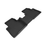 All-Weather Custom-Fit Floor Mats for Lexus Nx 2022-2025 with Non-Slip Backing - Black - 2nd Row
