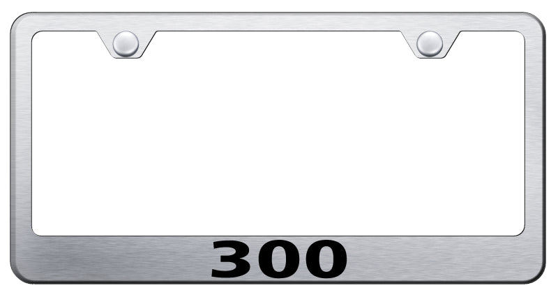 Chrysler 300 Stainless Steel Frame - Laser Etched Brushed