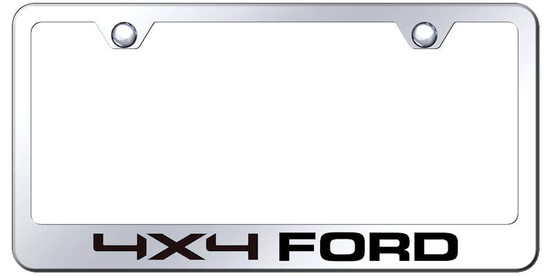 Ford/4X4 Stainless Steel Frame - Laser Etched Mirrored