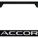 Accord Stainless Steel Frame - Laser Etched Black