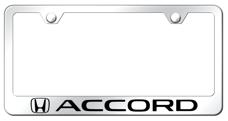 Accord Stainless Steel Frame - Laser Etched Mirrored