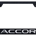 Accord Stainless Steel Frame - Laser Etched Rugged Black