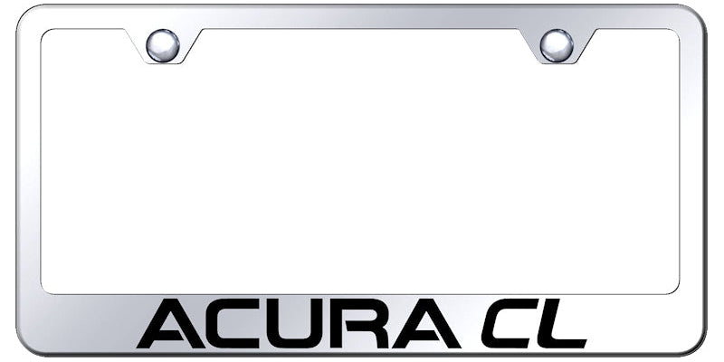 Acura CL Stainless Steel Frame - Laser Etched Mirrored