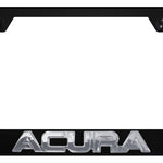 Acura OEM Stainless Steel Frame - Chrome on Black