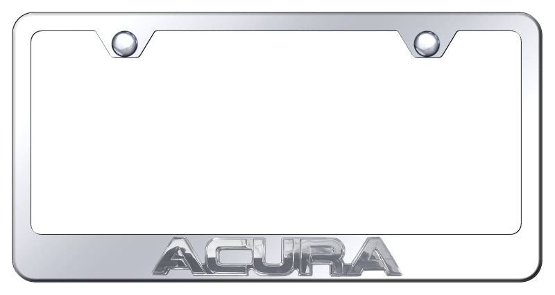 Acura OEM Stainless Steel Frame - Chrome on Mirrored