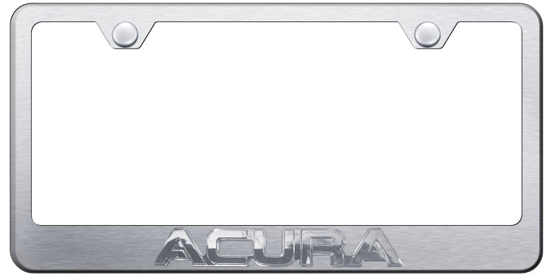 Acura OEM Stainless Steel Frame - Chrome on Brushed