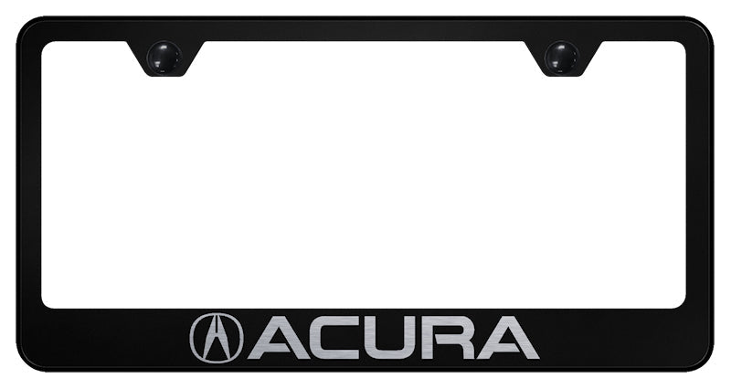 Acura Stainless Steel Frame - Laser Etched Black