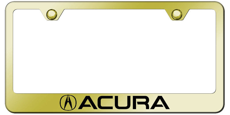 Acura Stainless Steel Frame - Laser Etched Gold