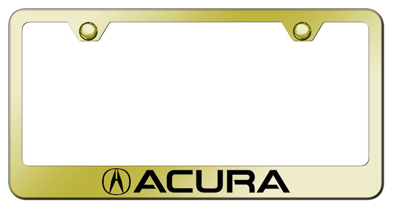 Acura Stainless Steel Frame - Laser Etched Gold