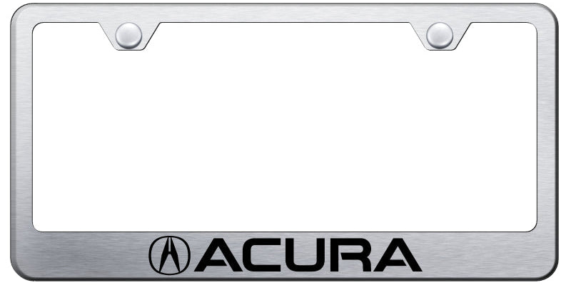 Acura Stainless Steel Frame - Laser Etched Brushed