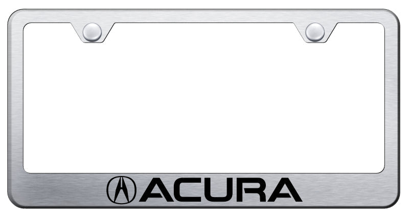 Acura Stainless Steel Frame - Laser Etched Brushed