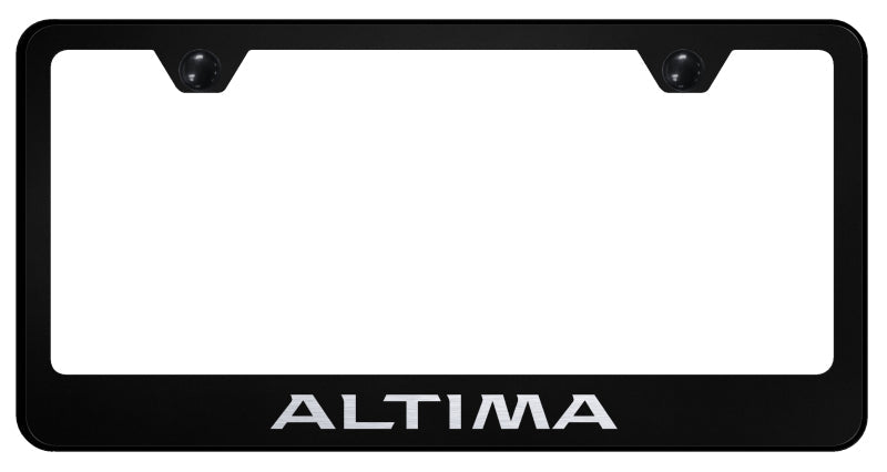 Altima Stainless Steel Frame - Laser Etched Black