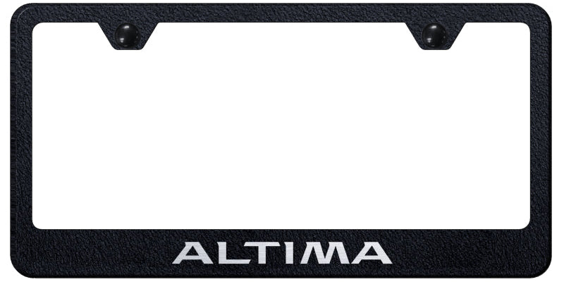 Altima Stainless Steel Frame - Laser Etched Rugged Black