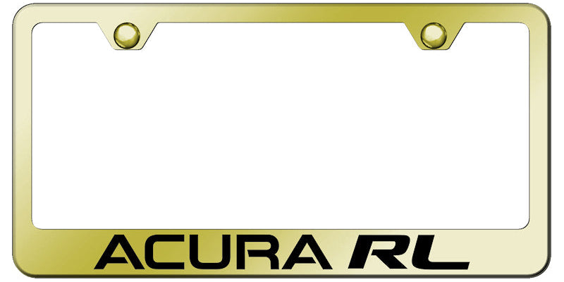 Acura RL Stainless Steel Frame - Laser Etched Gold